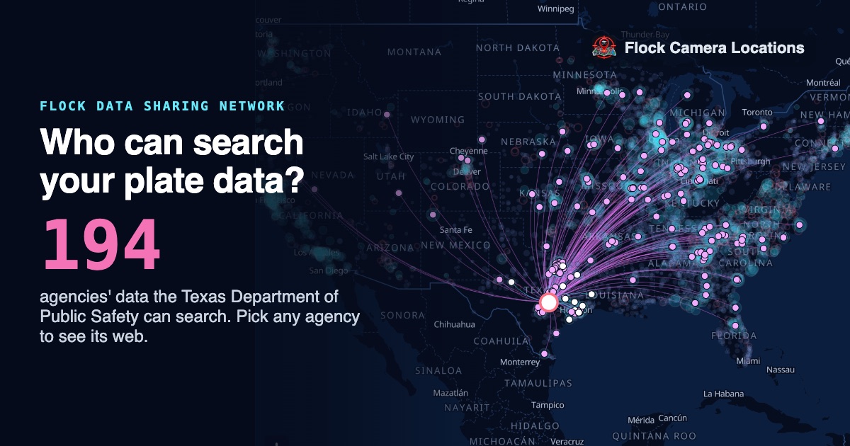 Networking Heat Map Flock Data Sharing Network — Which Agencies Share Your Plate Data ...